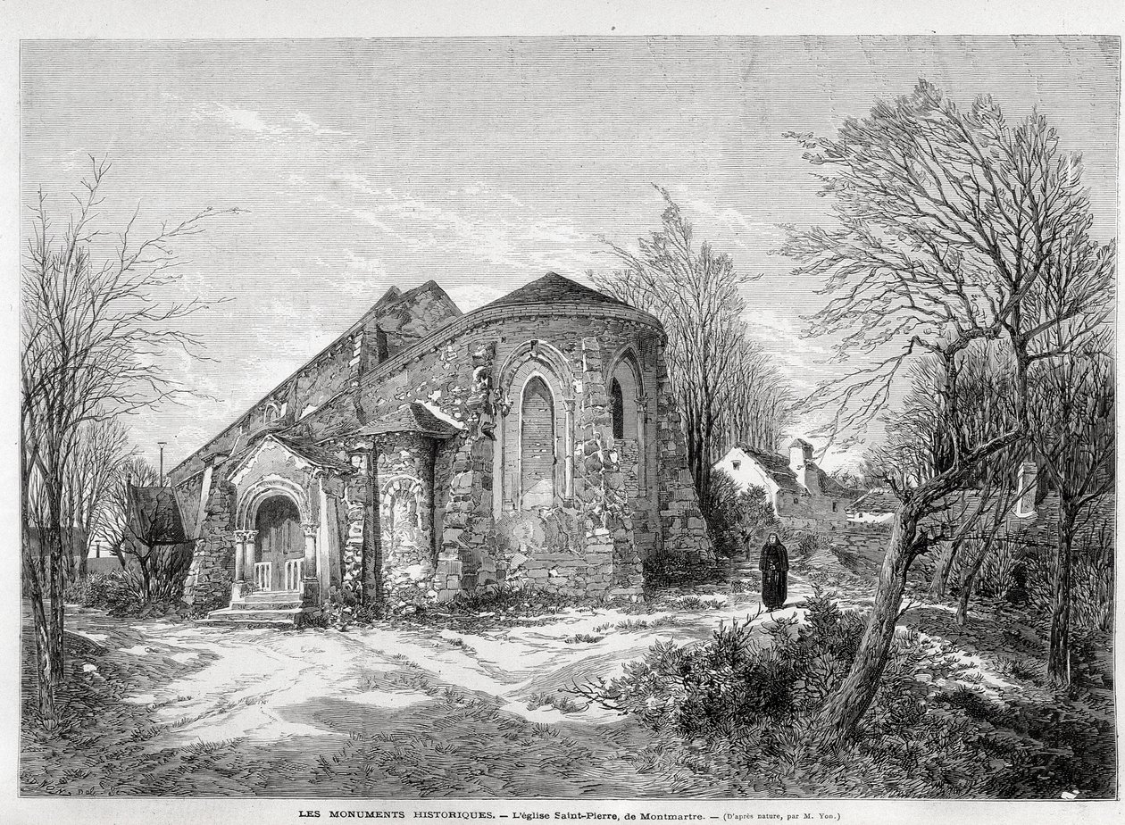 Kostel Saint Pierre de Montmartre - v „The Illustrated World““ z 5.4.1873 od Unknown artist