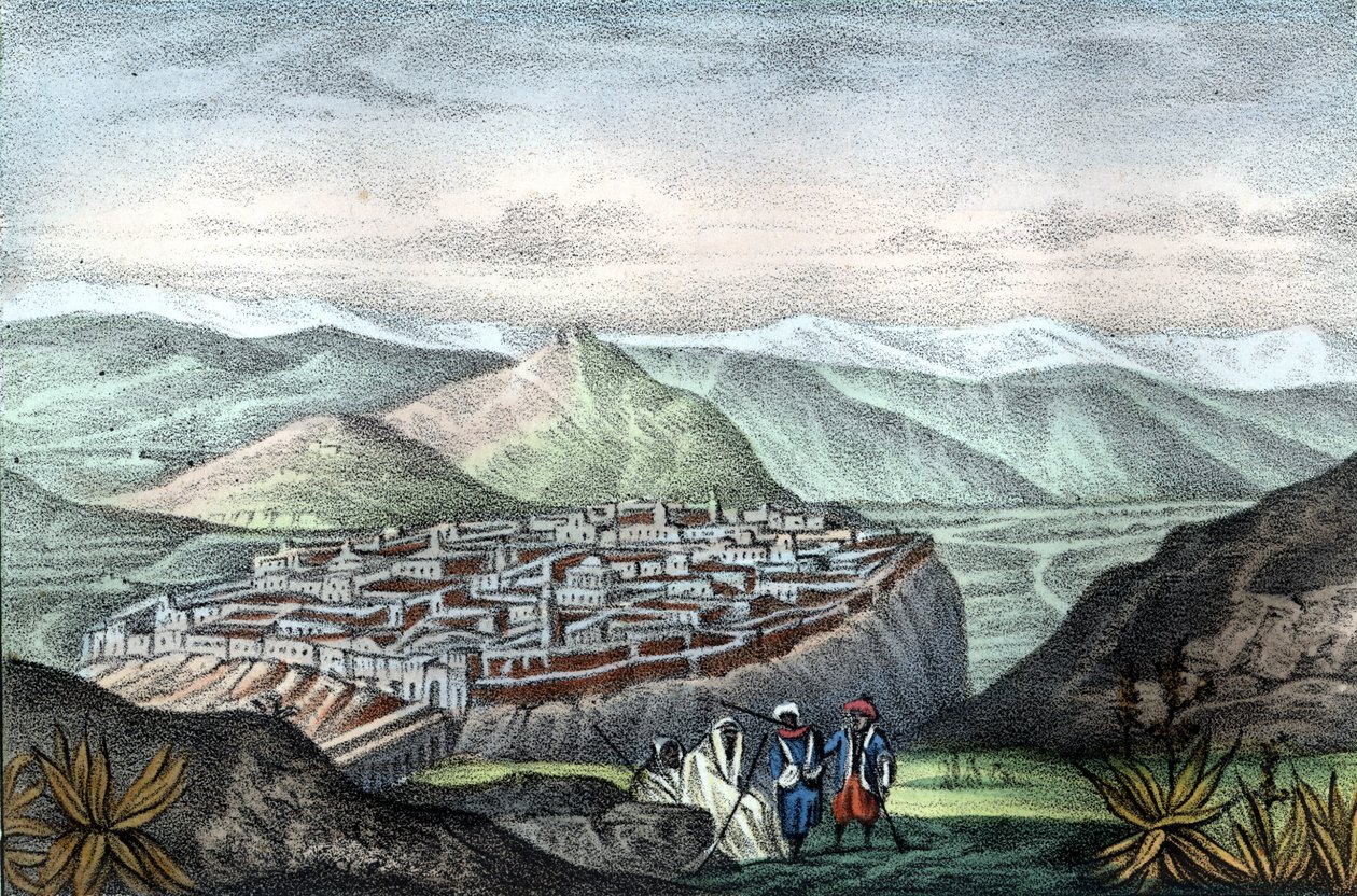Město Constantine v Alžírsku v roce 1840. v “L
