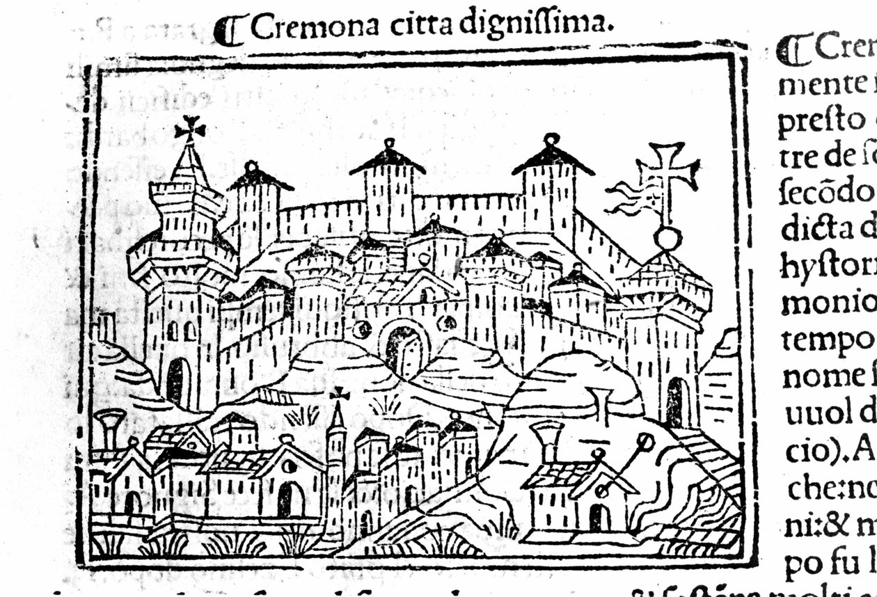 Město Cremona po Jacopo Foresti od Unknown artist