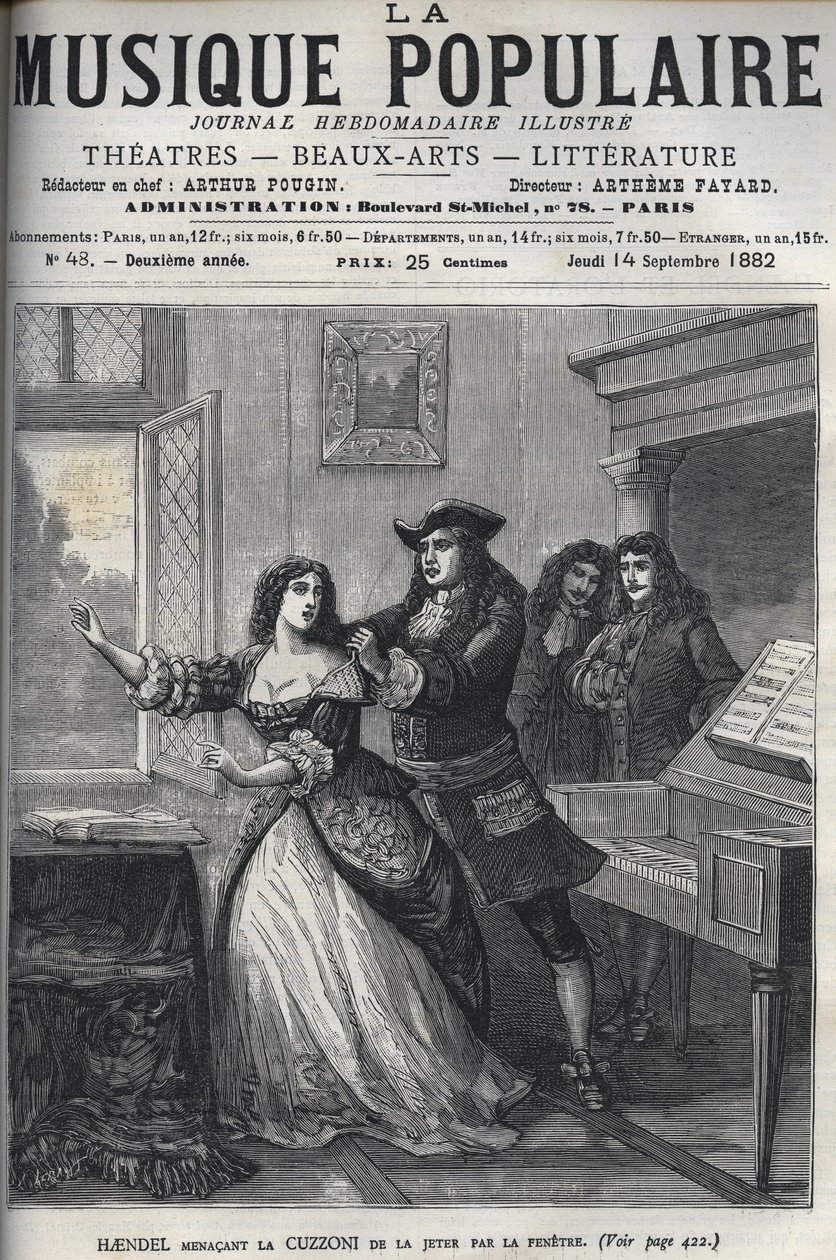Skladatel George Frederick Handel (Georg Friedrich Handel od Unknown artist