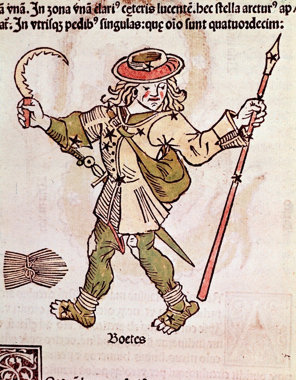 Souhvězdí Bouvierových detailů pochází z „”Poeticon astronomicon”” připisovaného římskému historikovi Hyginovi (Gaius Julius Hyginus) (1. století př. n. l.) (souhvězdí Bootes, z “”Poeticon astronomicon”” připisovaného Hyginovi (1. století př. n. l.) 1482 V od Unknown artist