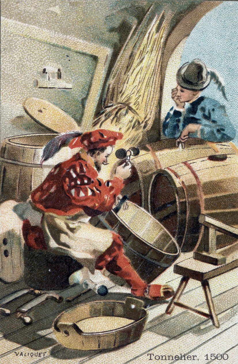 Řemeslo bednáře v roce 1500. od Unknown artist