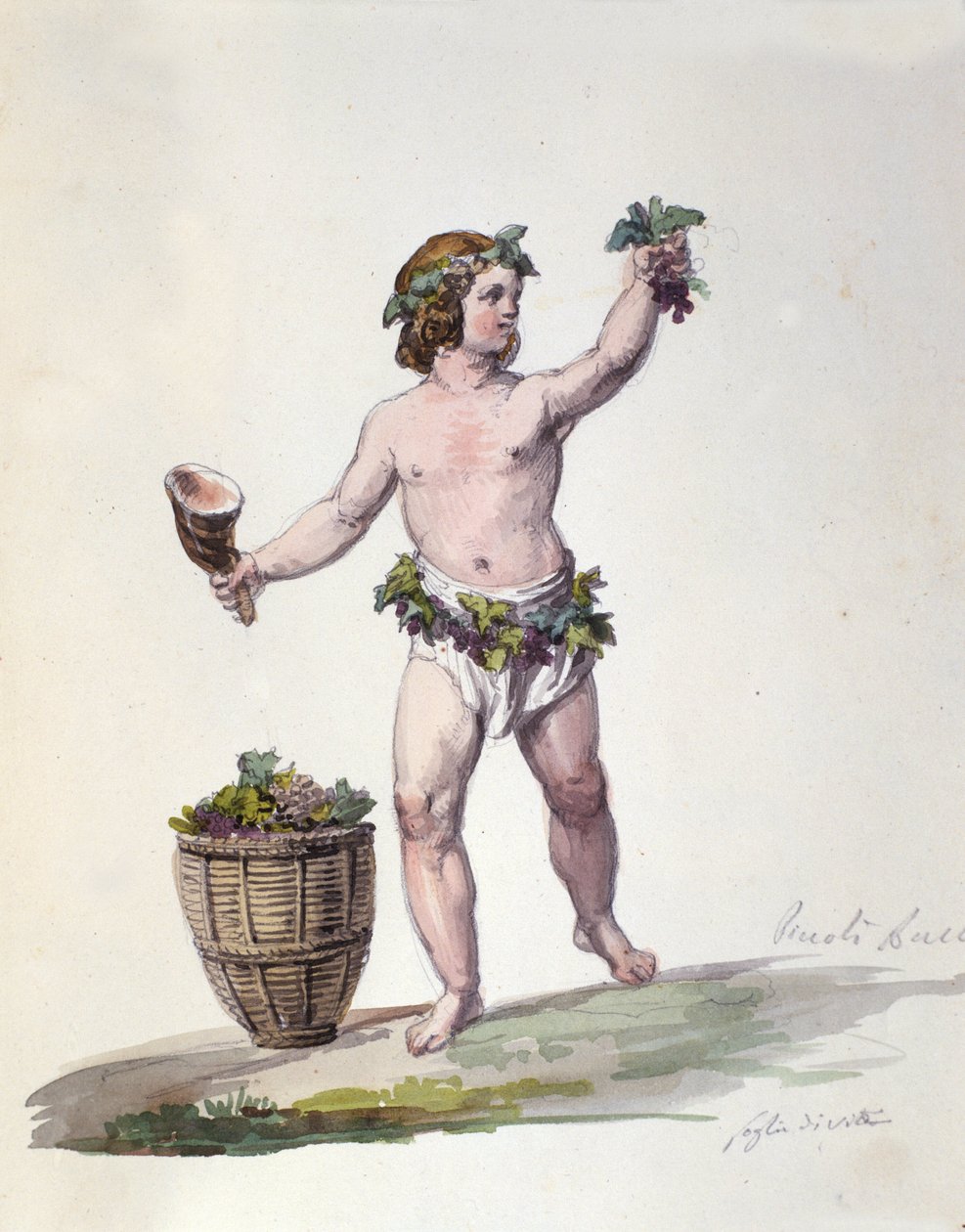 Božská Bacchova rytina z "" Mytologického slovníku "" od Unknown artist