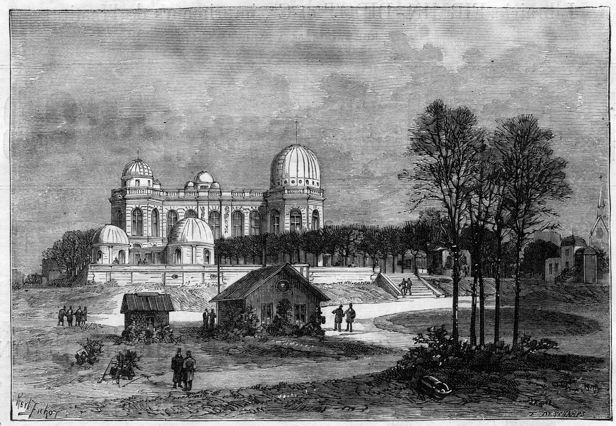 Rozšíření pařížské observatoře v roce 1883 od Unknown artist