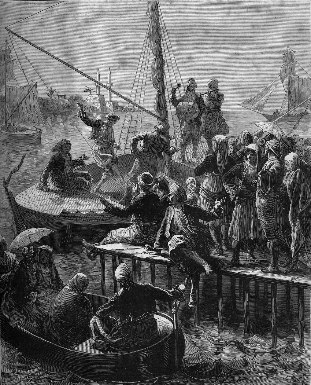 Festival Venuše v Larnace na ostrově Kypr v roce 1878. od Unknown artist