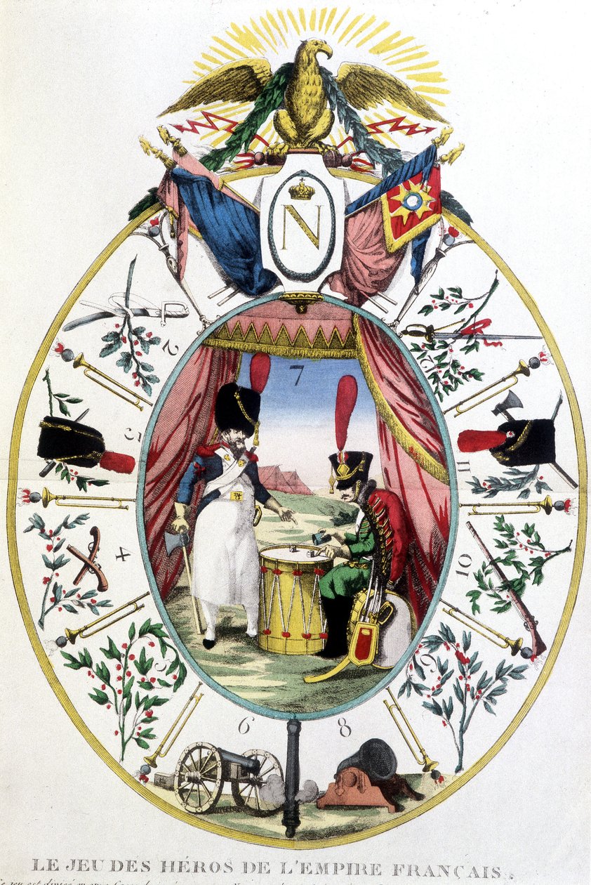 Hra na hrdiny francouzského císařství, deb. 19. století od Unknown artist