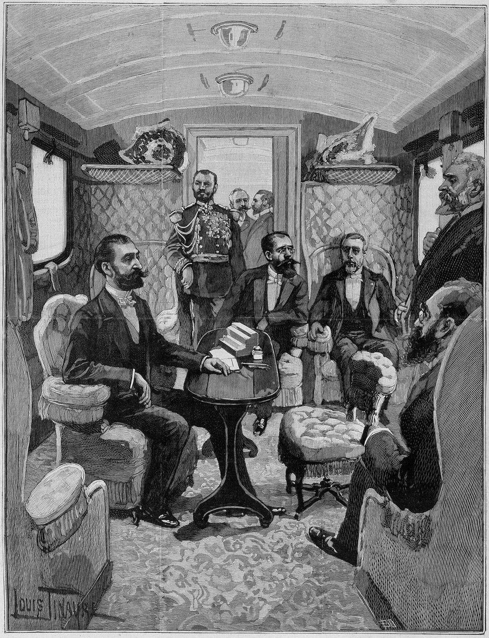 Cesta prezidenta Carnota v roce 1890. od Unknown artist