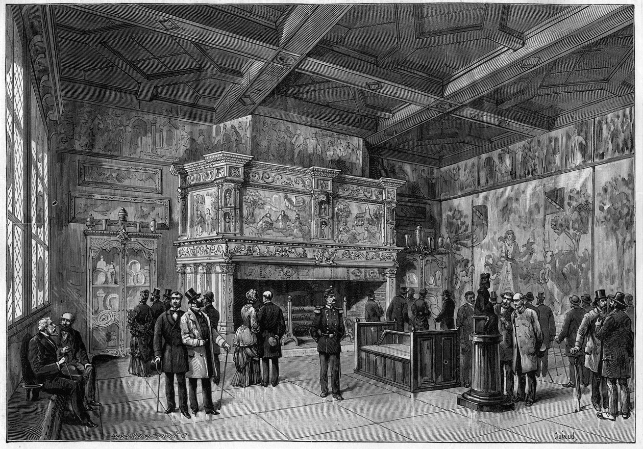 Nová místnost Musee de Cluny v Paříži v roce 1883 od Unknown artist