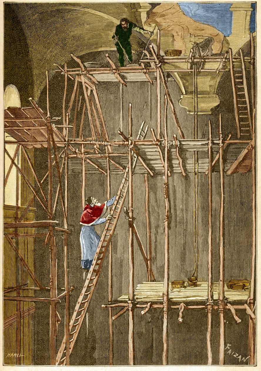 Malíř Michelangelo Buonarroti zvaný Michelangelo (Michelangelo nebo Michelangelo od Unknown artist