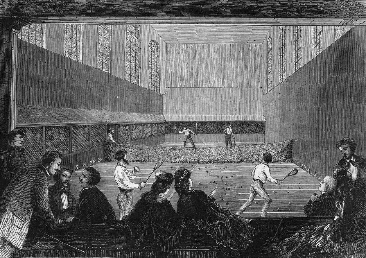 Palmová herna na terase Tuileries v Paříži v roce 1873. od Unknown artist