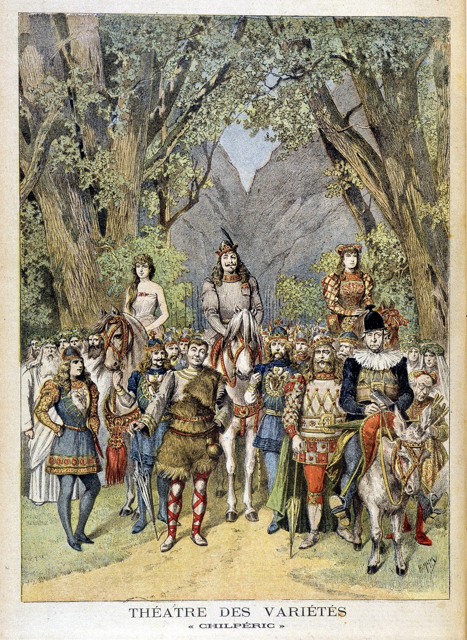Hra „“Chilperic““ v divadle Variety v Paříži. od Unknown artist