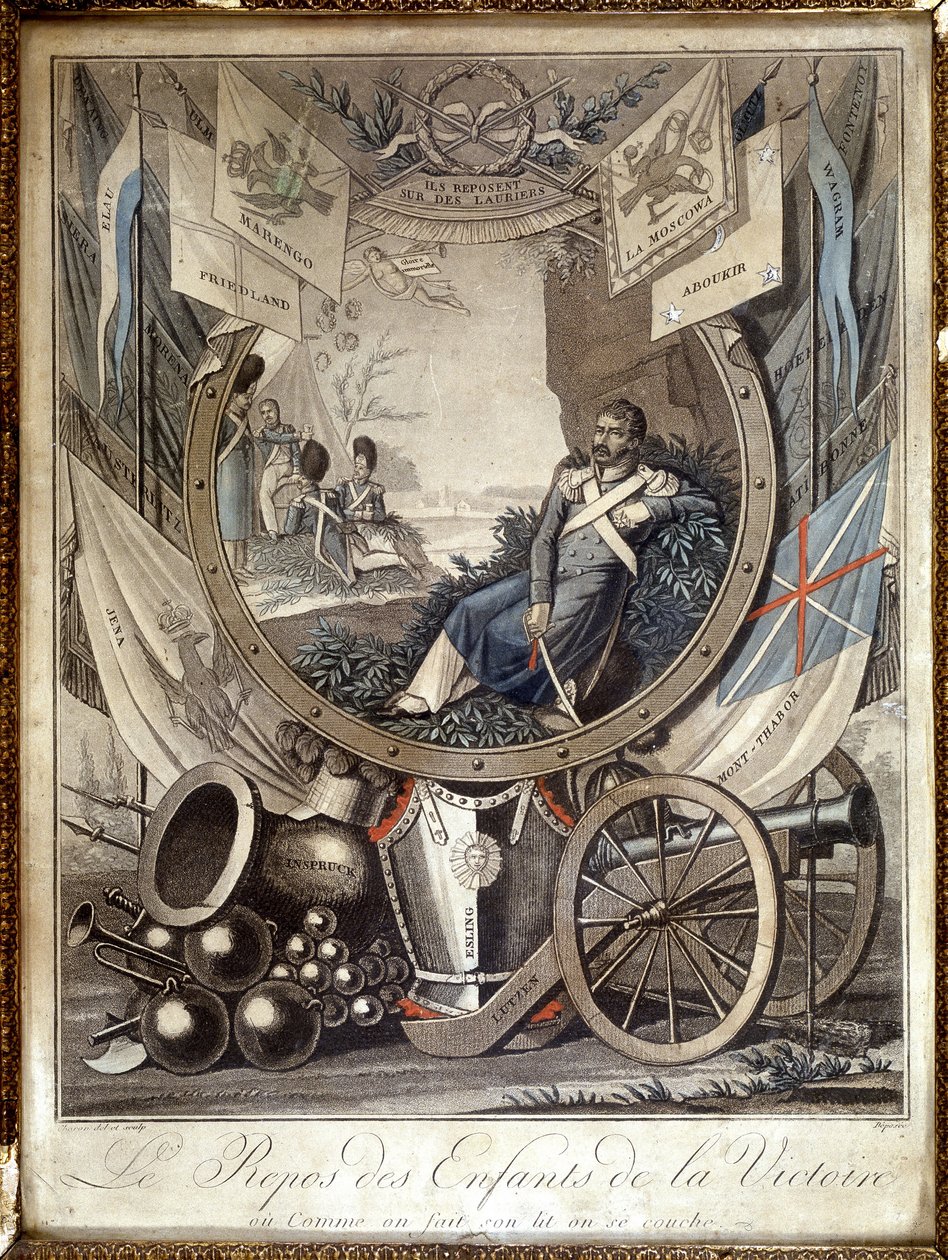 Zbytek dětí vítězství: alegorie o vojácích z napoleonské války. n. d.. 19. století. od Unknown artist