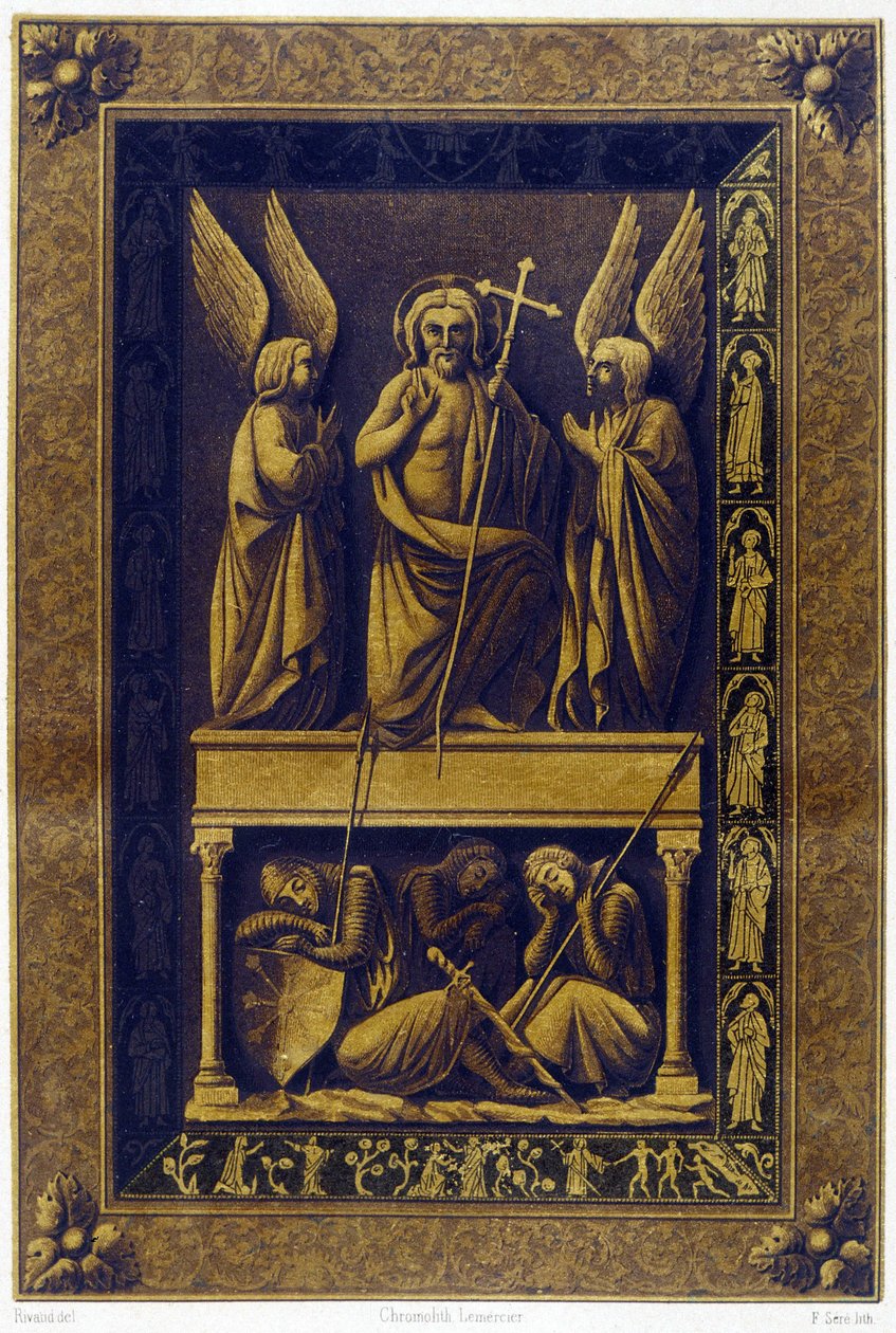 Vzkříšení Krista, rumělkový obal od Unknown artist