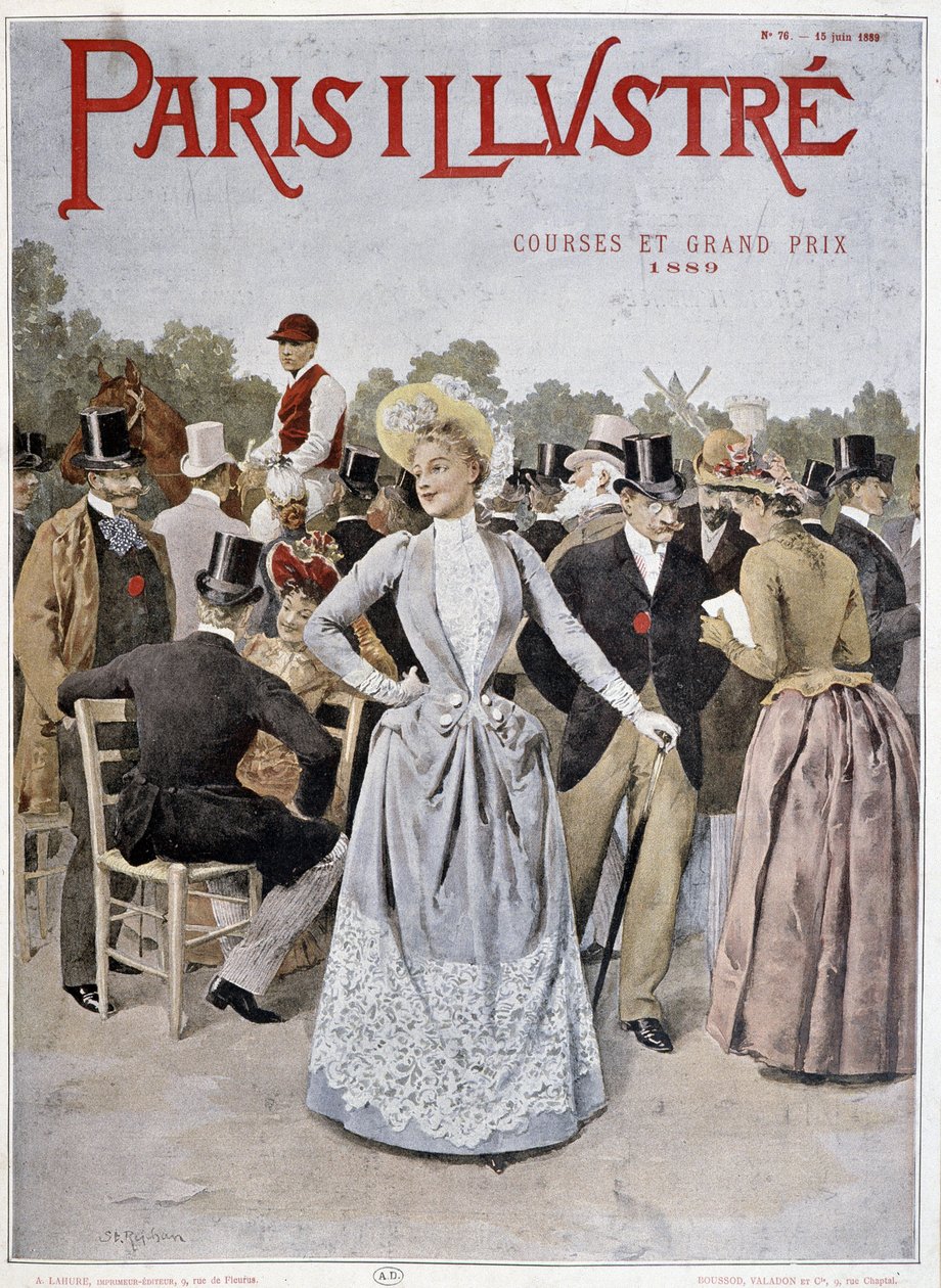 Diváci na závodech – v „Paris Illustré““ od Unknown artist