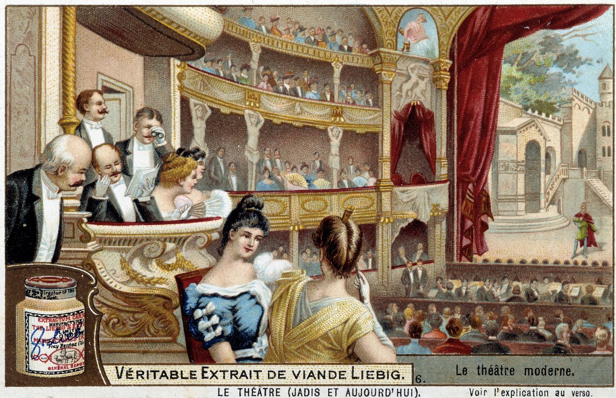 Divadlo v 19. století - reklamní polep Liébig od Unknown artist