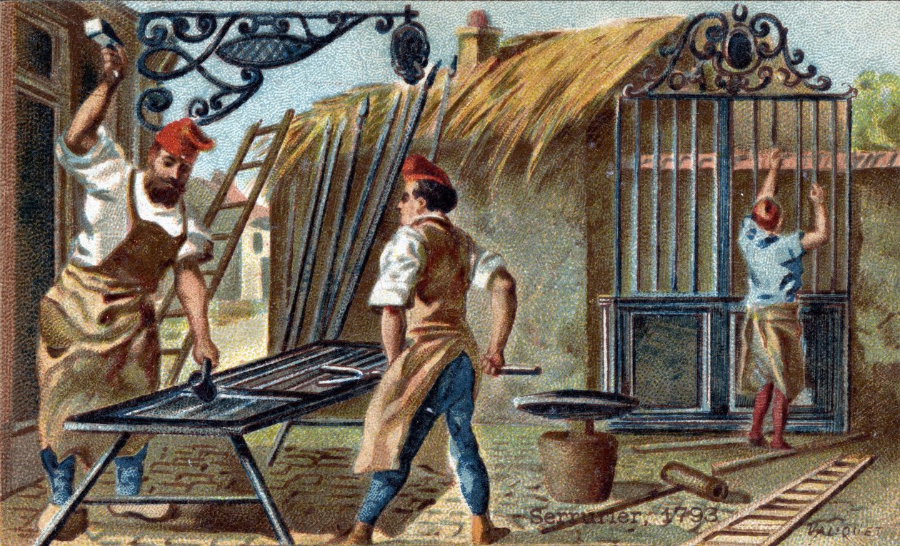 Zámečnické řemeslo v roce 1793. od Unknown artist