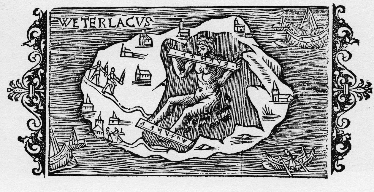Řetěz čarodějnic - v "Historie severních národů" od Olause Magnuse, Řím 1555 od Unknown artist