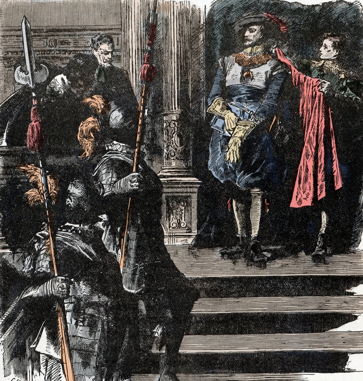 Třicetiletá válka: Vévoda z Friedlandu odchází z armády - Třicetiletá válka (1618-1648): Albrecht (Albert) von Valdštejn (1583-1634) se stahuje z úřadu v čele armády, 24. ledna od Unknown artist