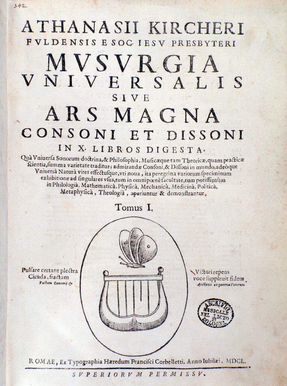 Titulní strana Musurgia (1650) od Unknown artist