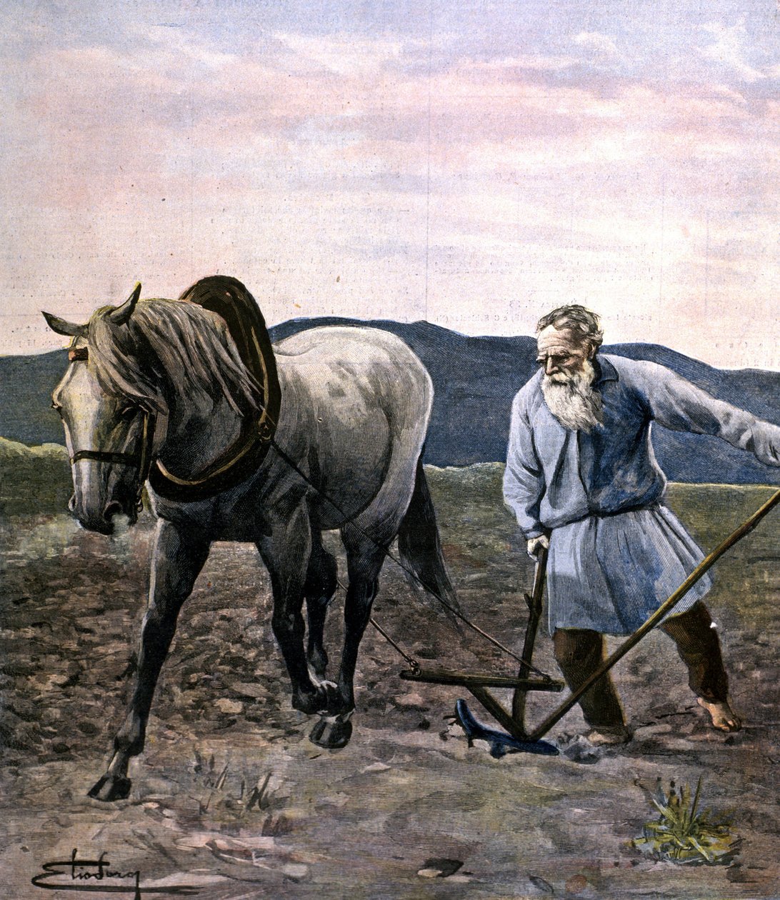 Tolstoj orat. Rytina konce 19. století. od Unknown artist