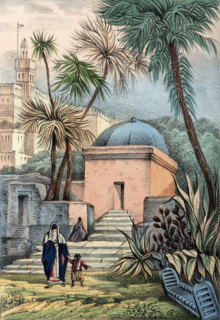 Hrobky maurských obyvatel Alžíru na hřbitově Bab-el-Oued od Unknown artist