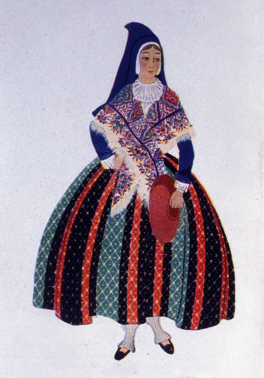 Tradiční kostým Bearn Maiden od Unknown artist