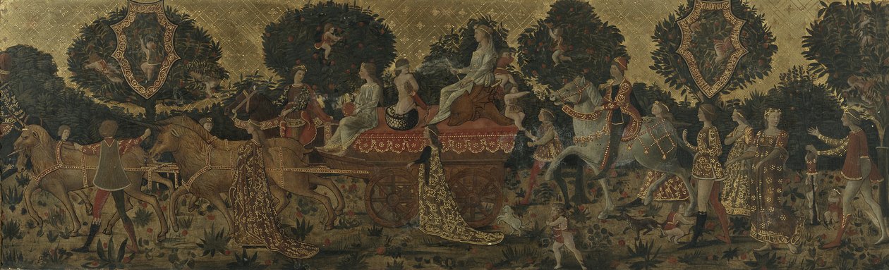 Triumf cudnosti, padělek na způsob Itálie 15. století (Florencie) od Unknown artist
