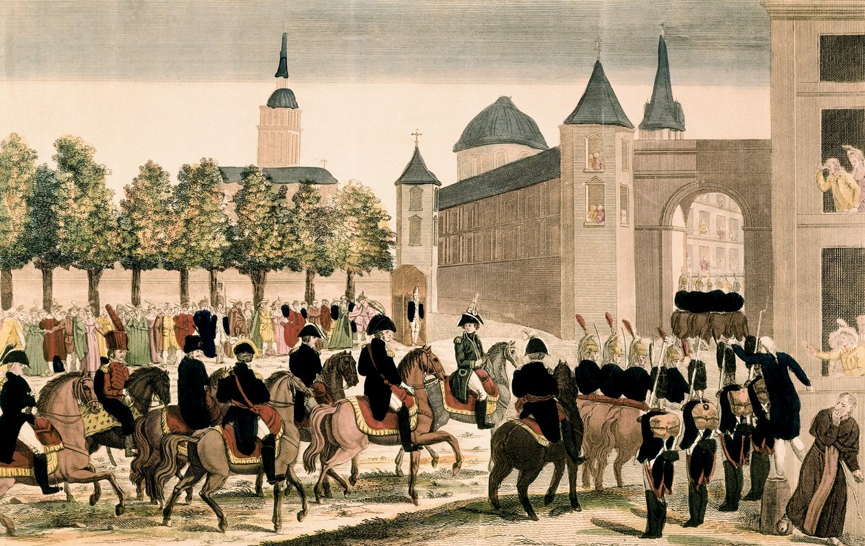 Triumfální vstup Napoleonových vojsk do Madridu, 4. prosince 1808 od Unknown artist