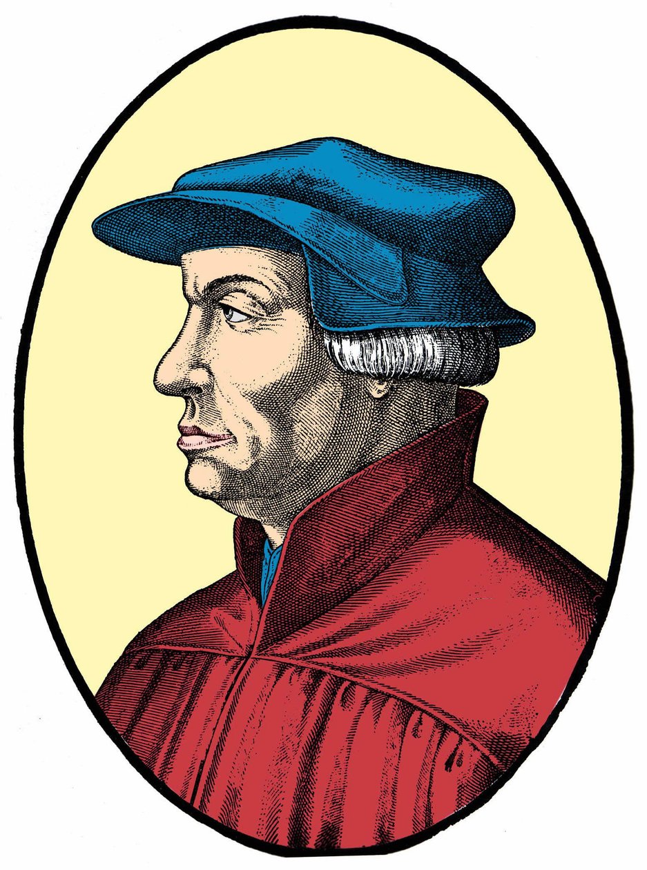 Ulrich nebo Huldrych Zwingli (1484-1531), švýcarský náboženský reformátor. od Unknown artist