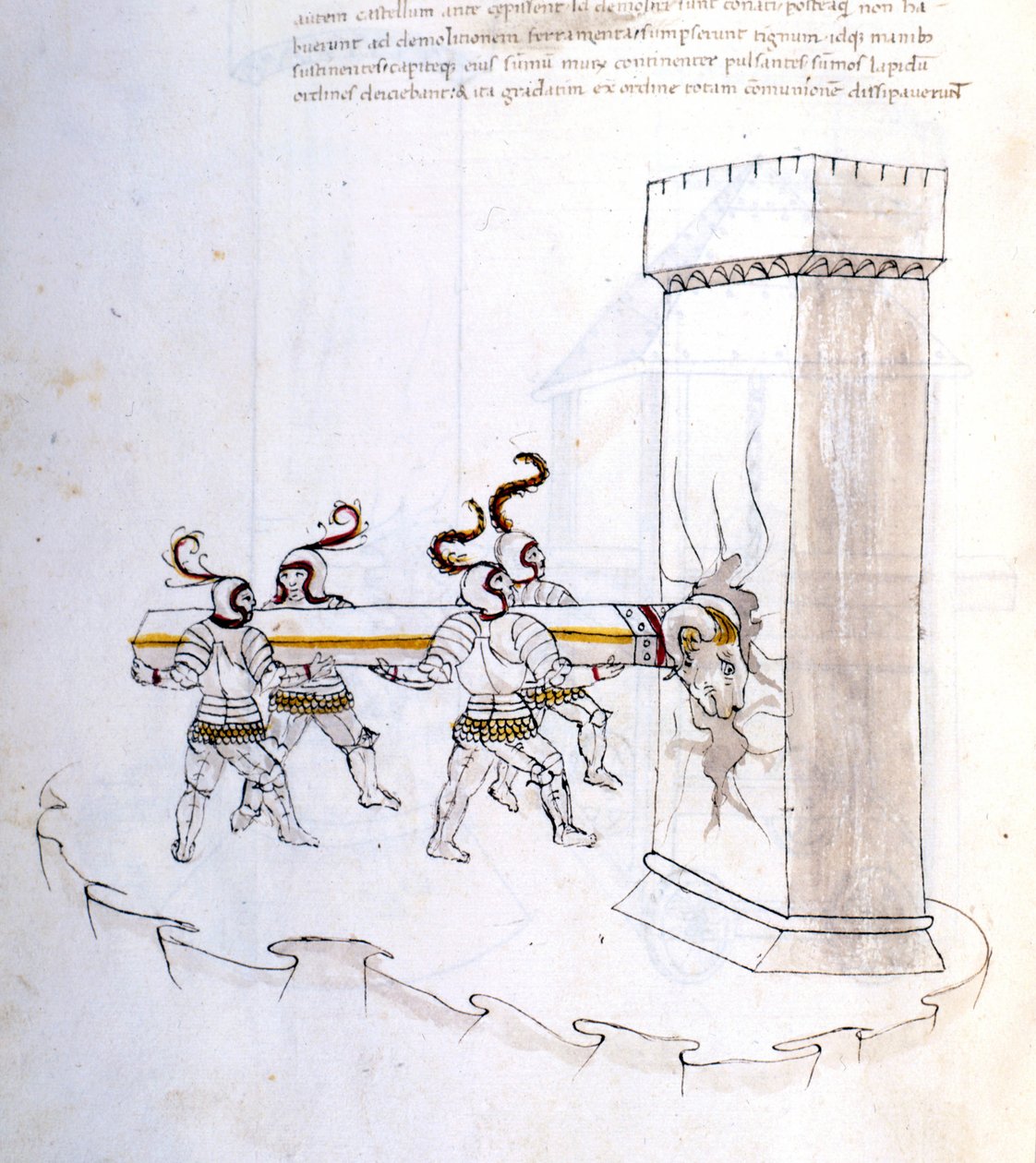 Použití belieru při přepadení v 16. století. od Unknown artist