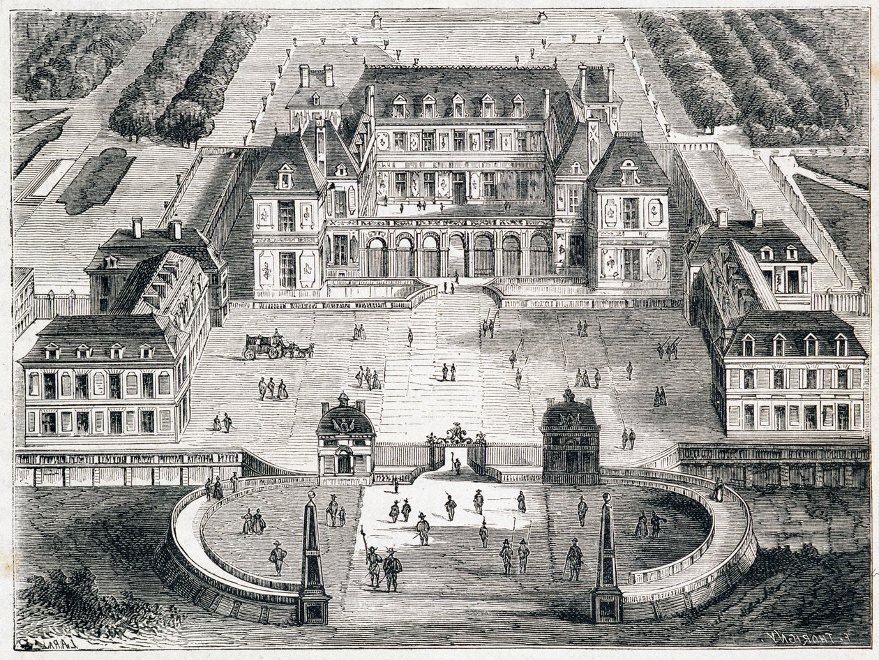 Versailles sous Louis XIII - rytina od Unknown artist