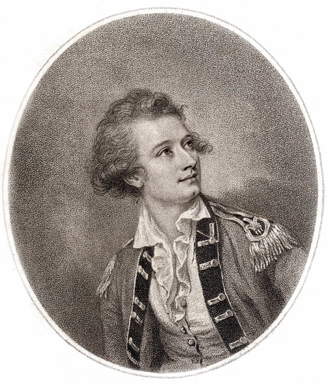 Vicente Lunardi, italský aeronautik, který 14. září 1784 provedl první výstup balonem v Anglii. Rytina z konce 18. století. od Unknown artist