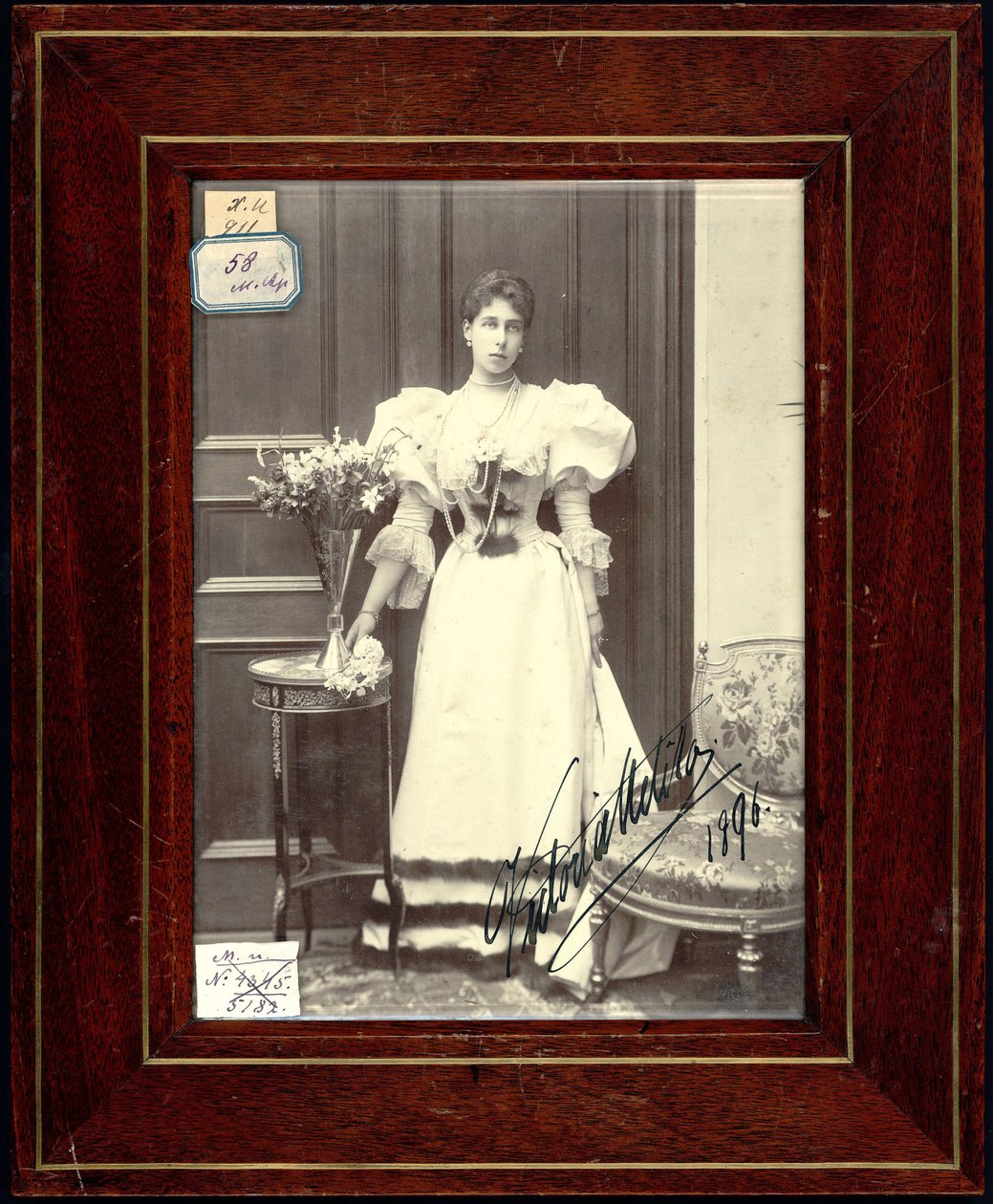 Victoria Melita de Saxe Cobourg-Gotha - princezna Victoria Melita ze Saxe-Coburg a Gotha (1876-1936), Anonym. Stříbrná želatinová fotografie od Unknown artist