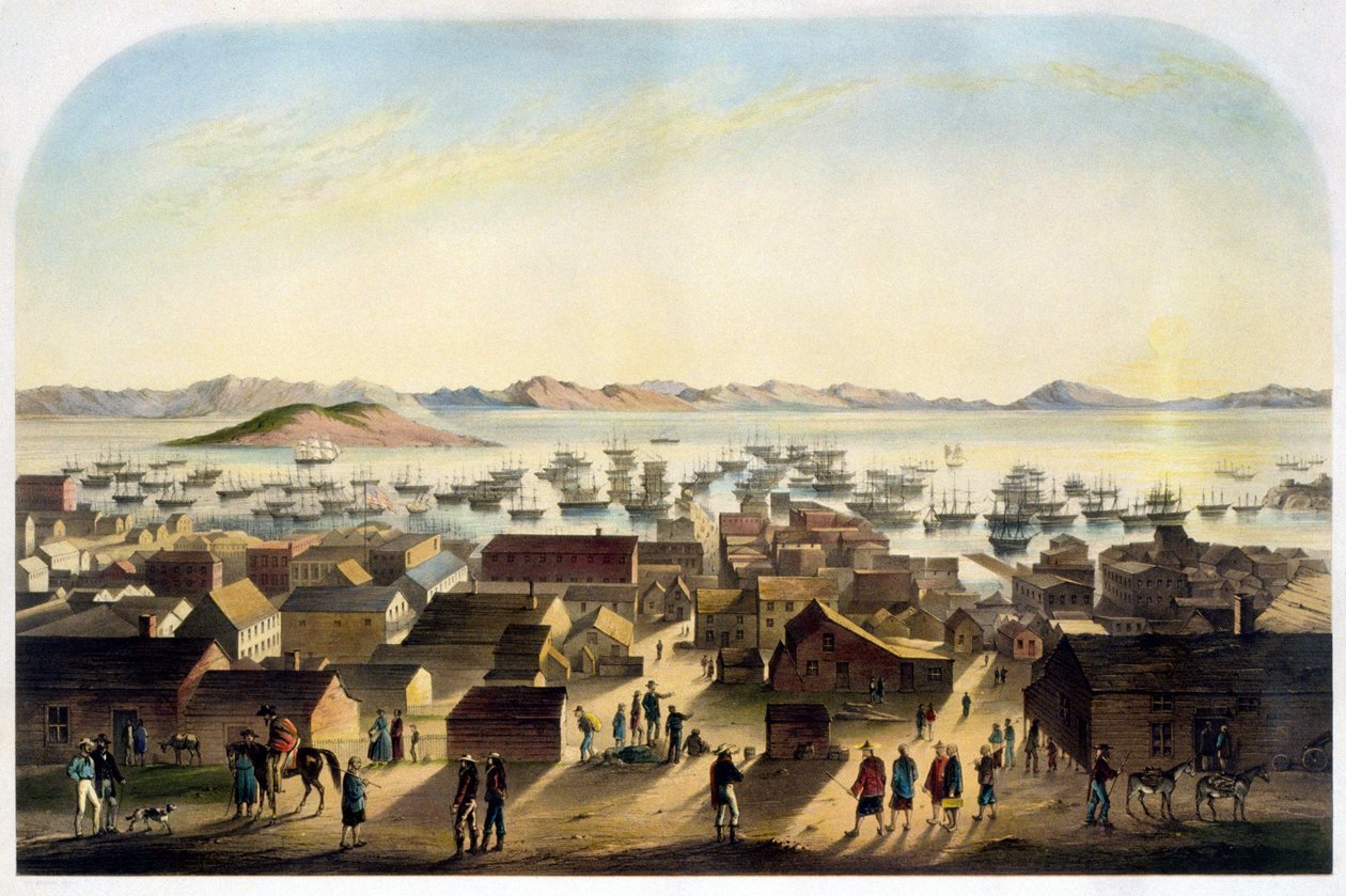 Pohled na San Francisco. sd. ca. 1860 od Unknown artist