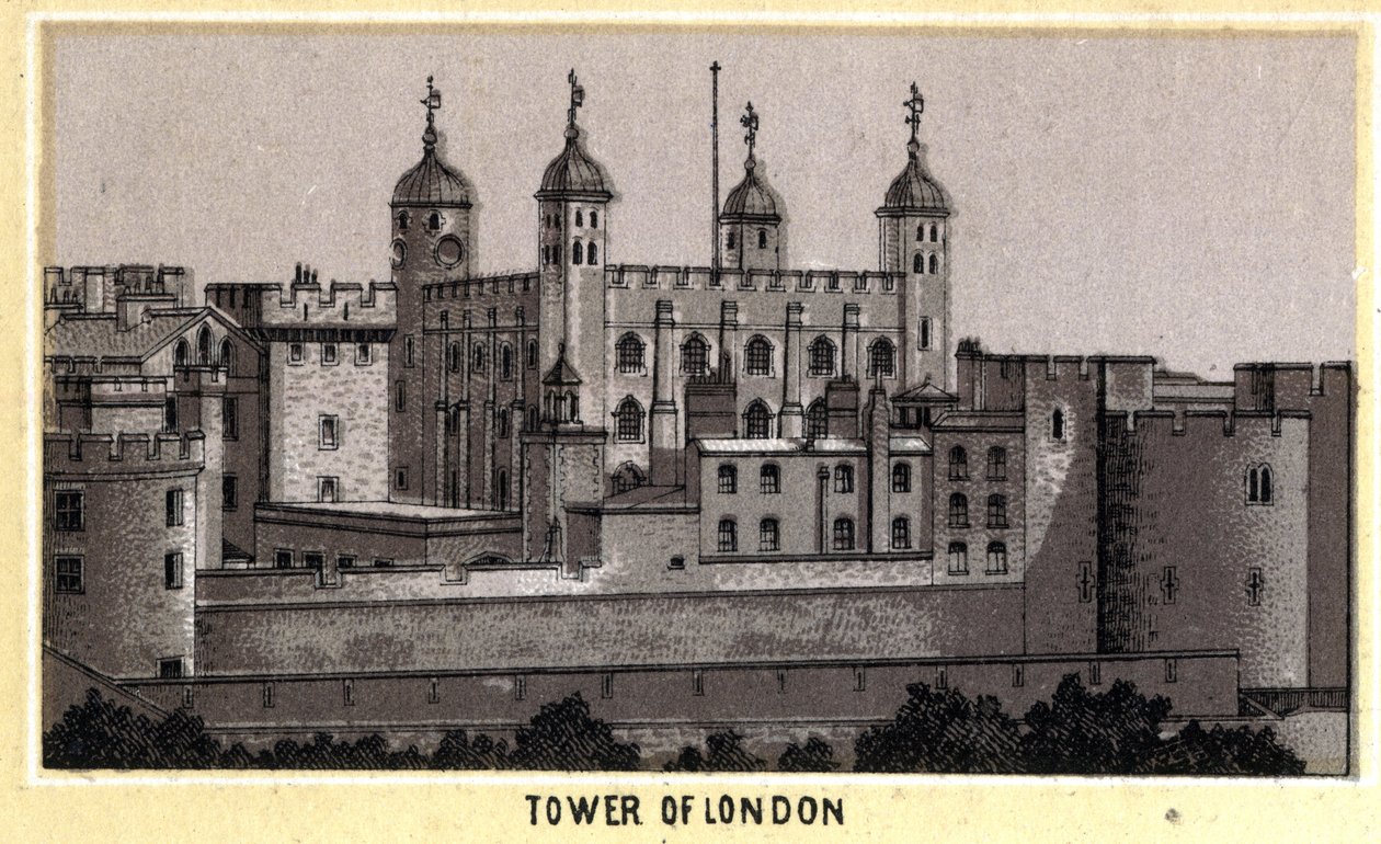 Pohled na Tower of London, bývalá věznice, Anglie od Unknown artist