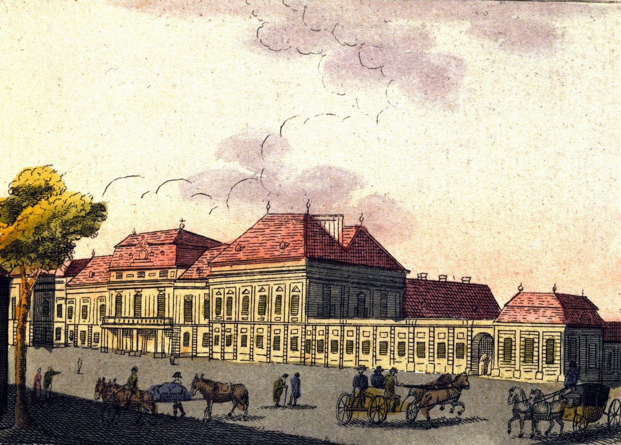 Pohled na město Vídeň v Rakousku, rytina z roku 1820 od Unknown artist