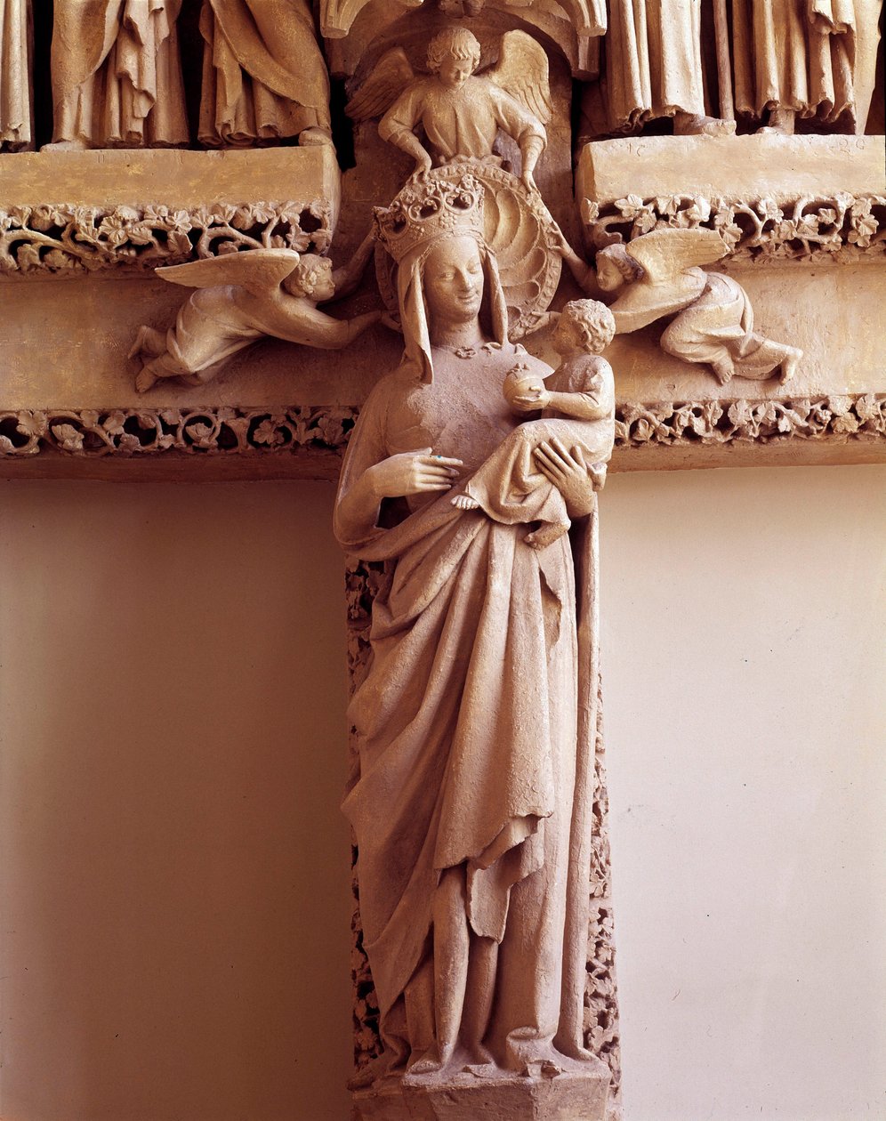 Brána Virgin Doree Jižně od transeptu: Brána St. Honore zvaná „“ Panny Doree““ od Unknown artist