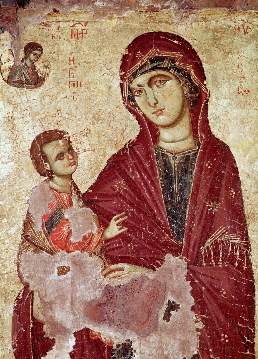 Panna a dítě (ikona od Unknown artist