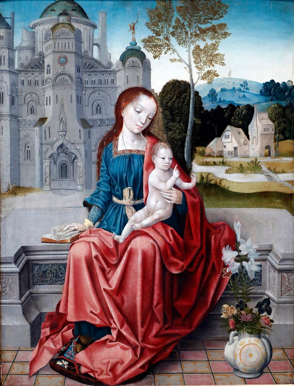 Panna a dítě, Detail, 1520-30 od Unknown