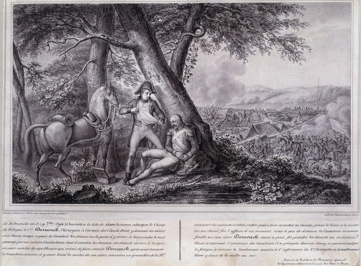 War of Vendée: odvaha chirurga Demoucha od Unknown artist