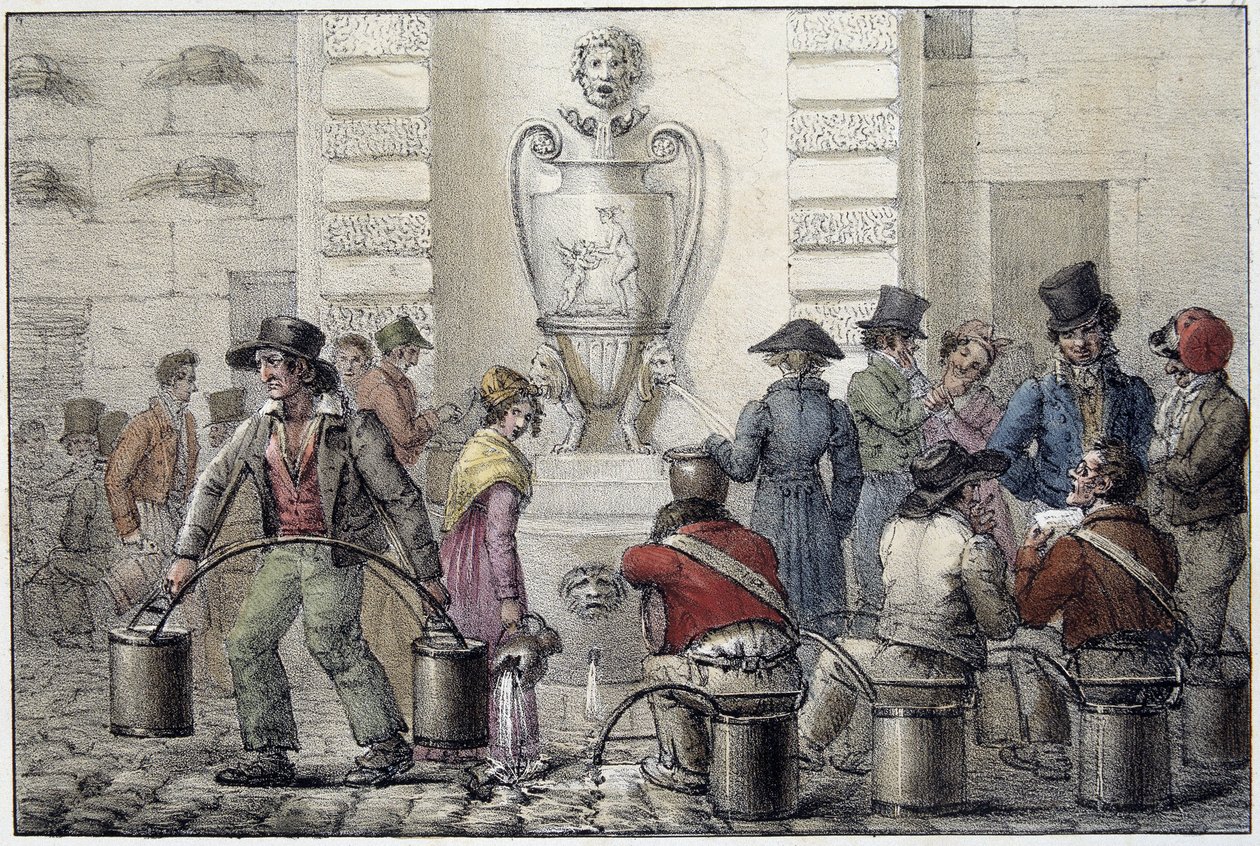 Nosiče vody u fontány od Unknown artist