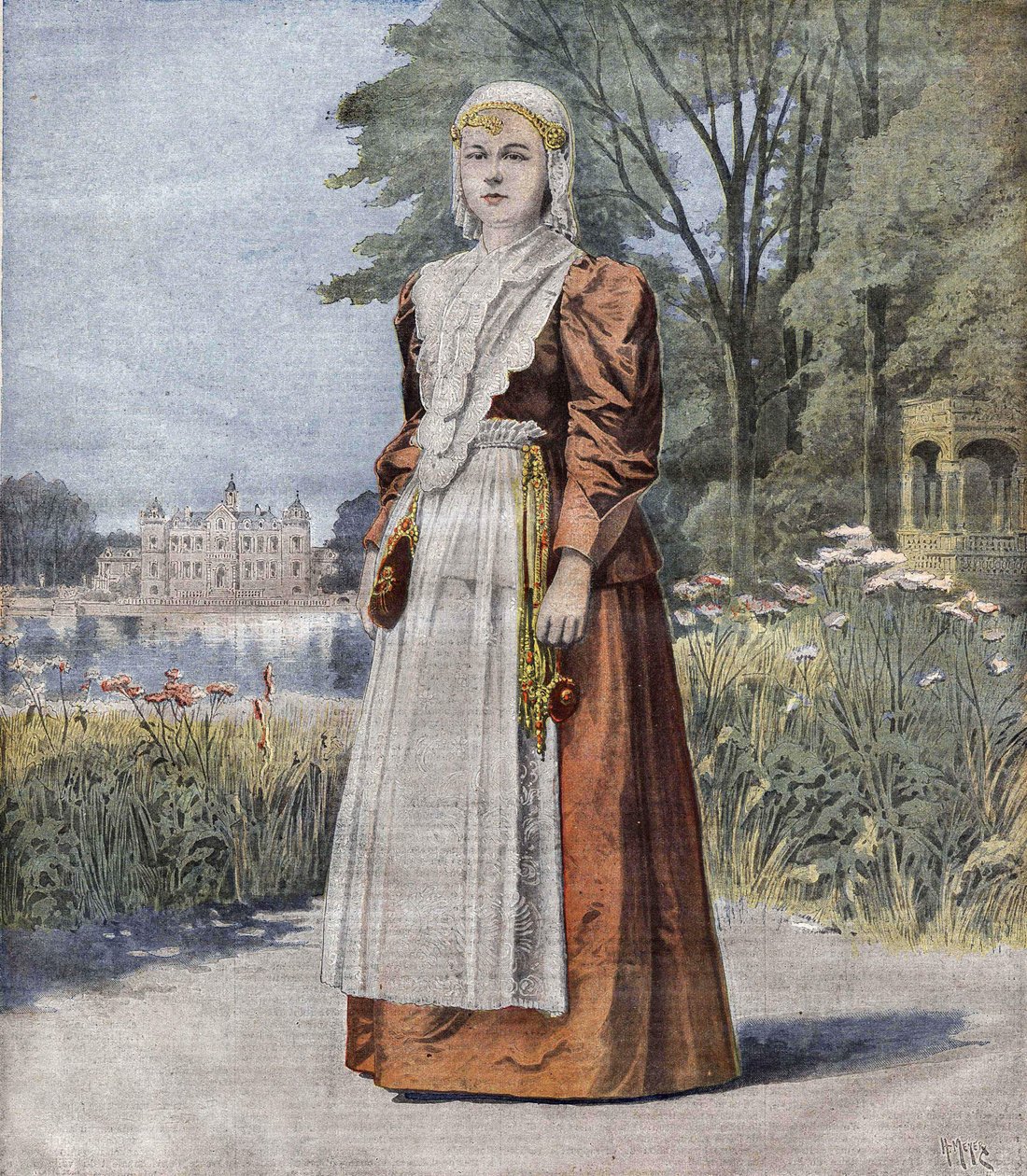 Wilhelmine (1880-1962), královna Nizozemska (Holandsko) od Unknown artist
