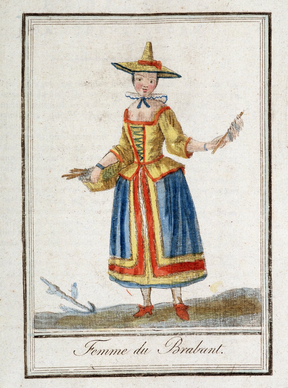 Žena z Brabantska (Belgie). od Unknown artist