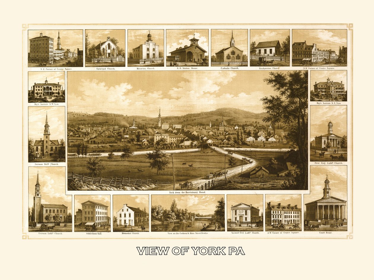 York, Pensylvánie od Unknown Artist