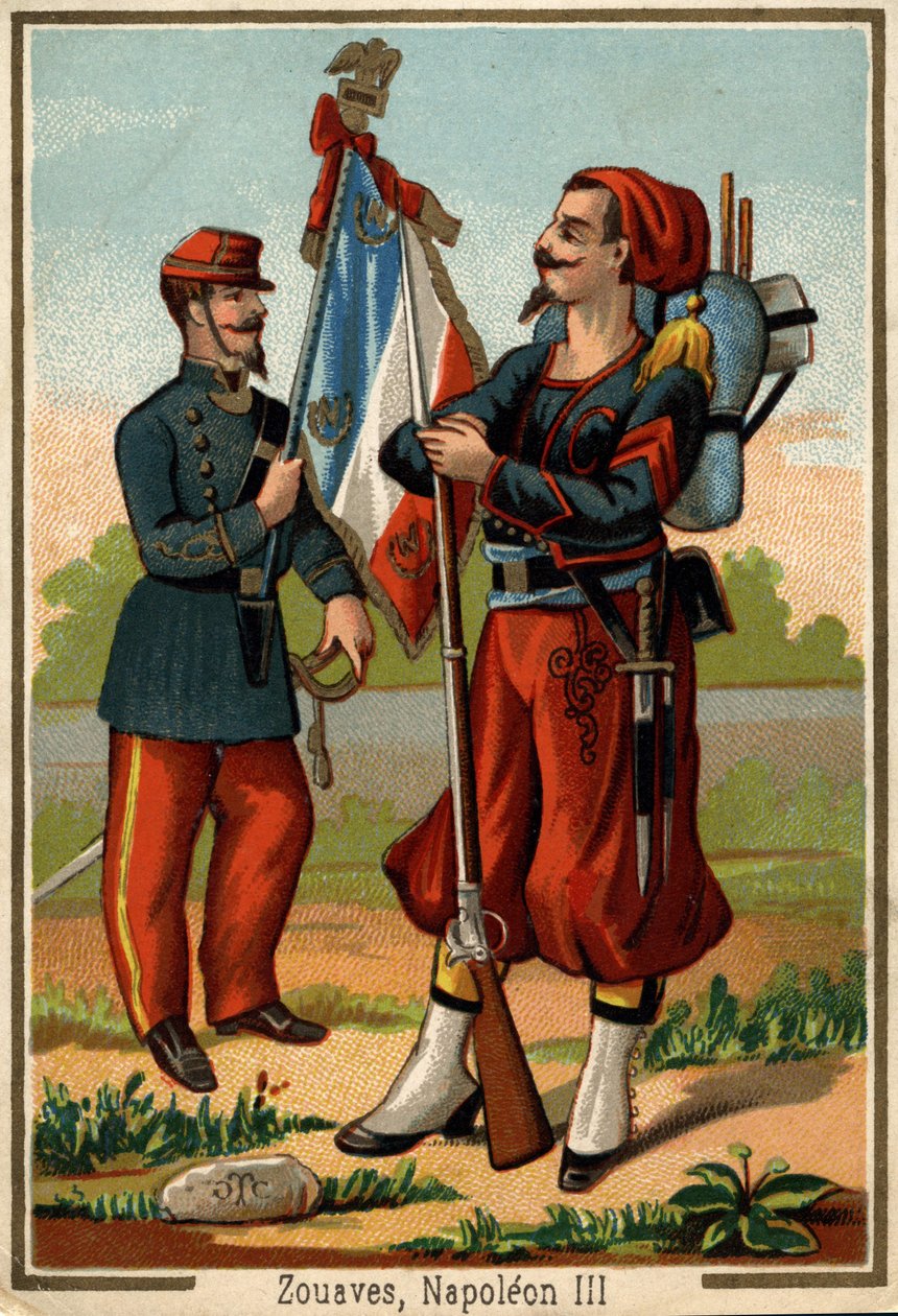 Zouave kostým v době Napoleona III od Unknown artist