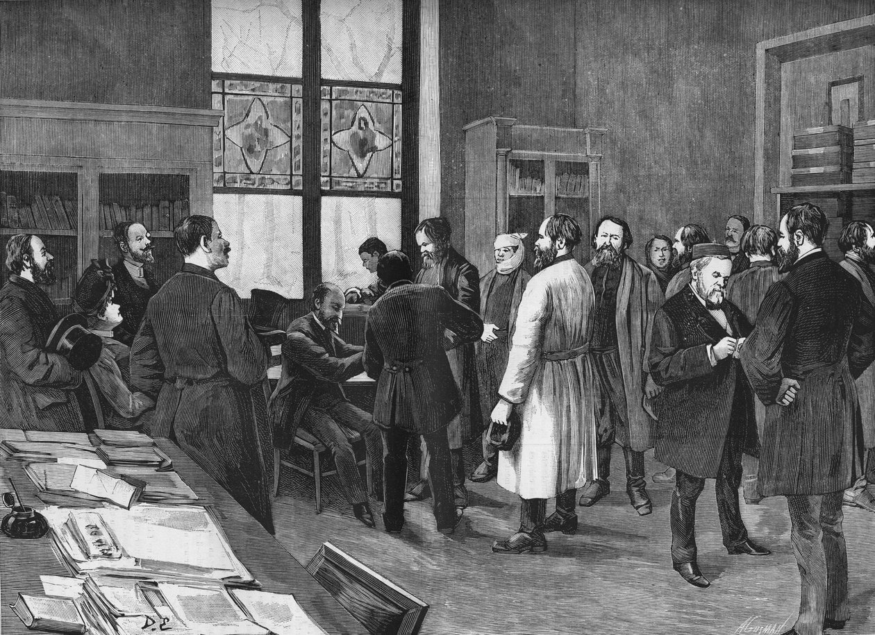 v kabinetu Louise Pasteura v roce 1886. od Unknown artist