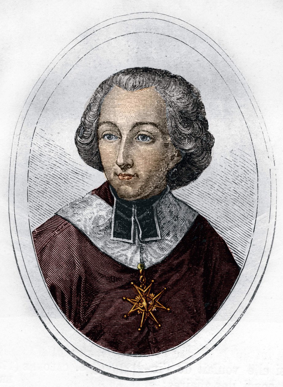 portrét Etienne de Lomenie de Brienne (1727-1794), francouzský prelát a politik. Rytina z roku 1866. od Unknown artist