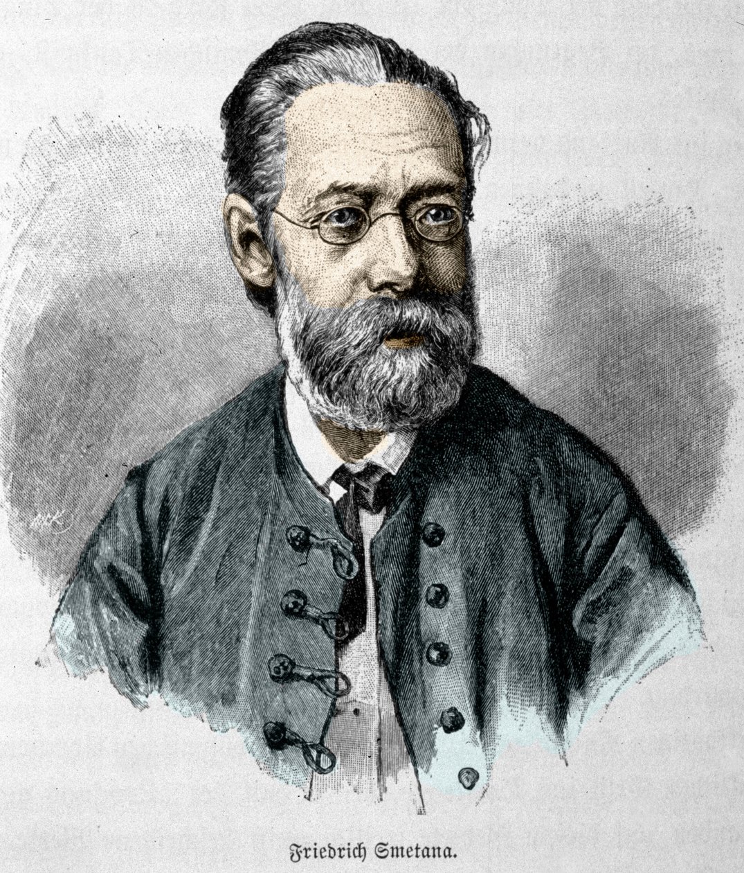portrét Bedřicha Smetany (1824-1884), českého skladatele a klavíristy. od Unknown artist