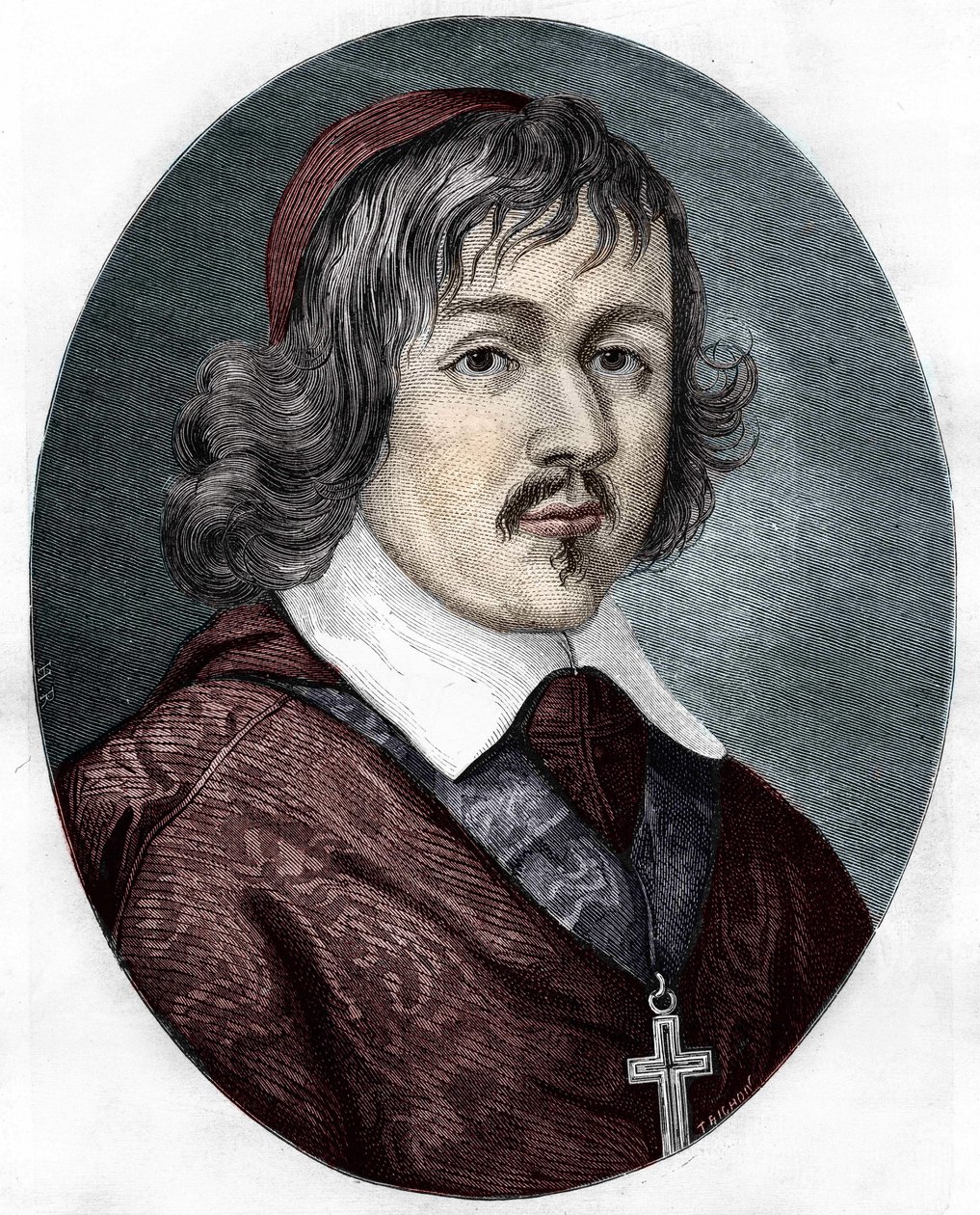 portrét kardinála de Retz (Jean Francois Paul de Gondi (Jean-Francois-Paul de Gondy) (1614-1679), koadjutor pařížského Archeveque, francouzský spisovatel a politik. od Unknown artist