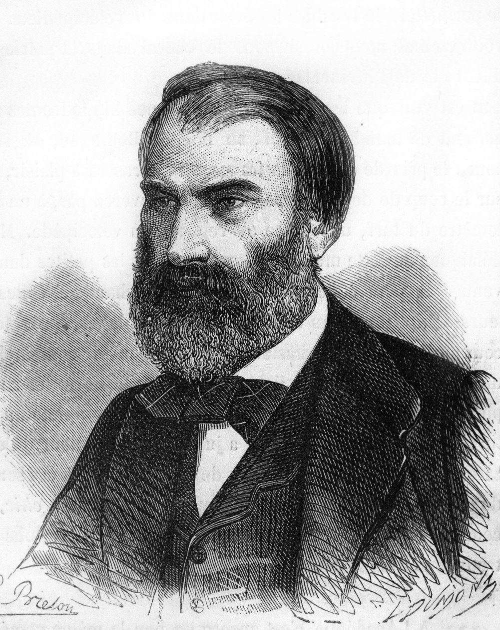 Portrét Eugena Pelletana. Francouzský politik (1813 až 1884). od Unknown artist